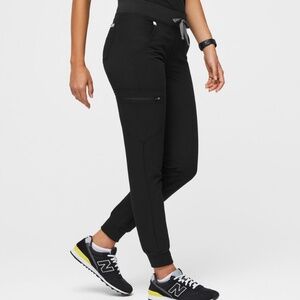 FIGS NEW Zamora Black Scrub Joggers Pants Bottoms S